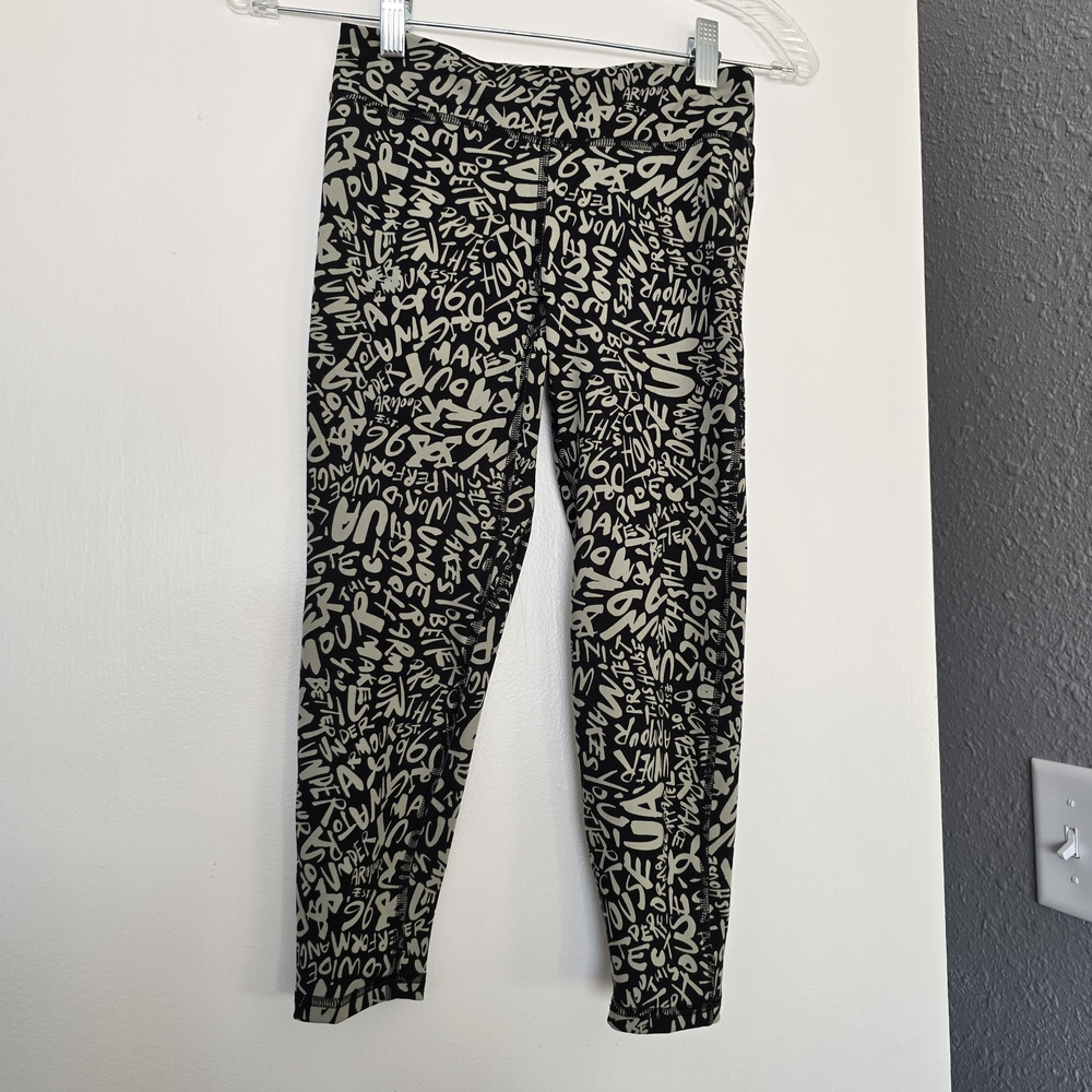 Under Armour Black and White Graphic Leggings